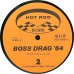 Various BOSS DRAG '64 (Hot Rod Records – Hot Rod #1) USA 1991 LP of 1964 recordings (Surf, Instrumental, Pop Rock)